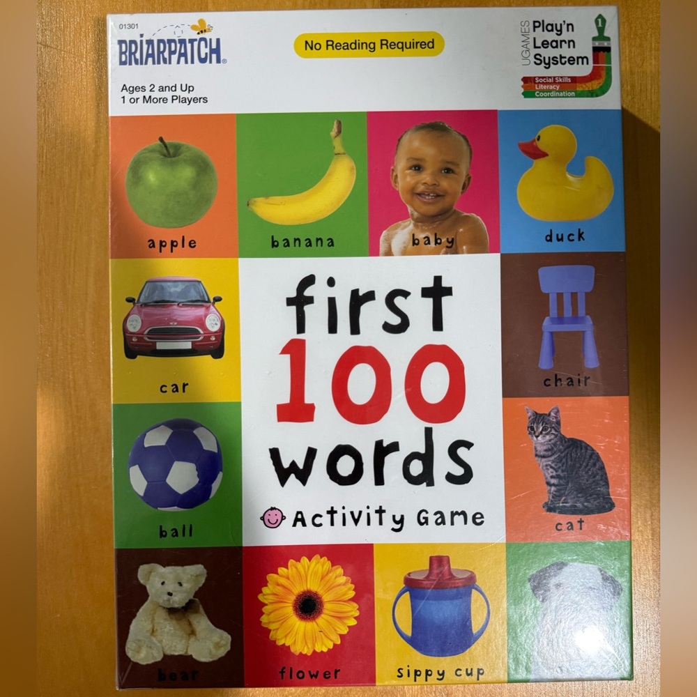 New Briarpatch First 100 Words Activity Game - Colorful Learning Fun